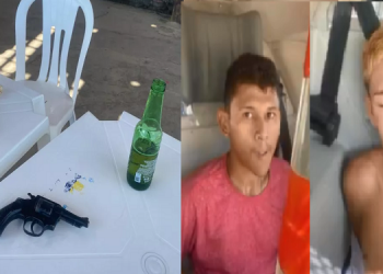Suspeitos de furto são presos enquanto tomavam cerveja na Praia do Coqueiro